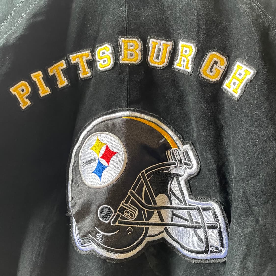 NFL 피츠버그 스틸러스 가죽 바시티 자켓 상품이미지8
