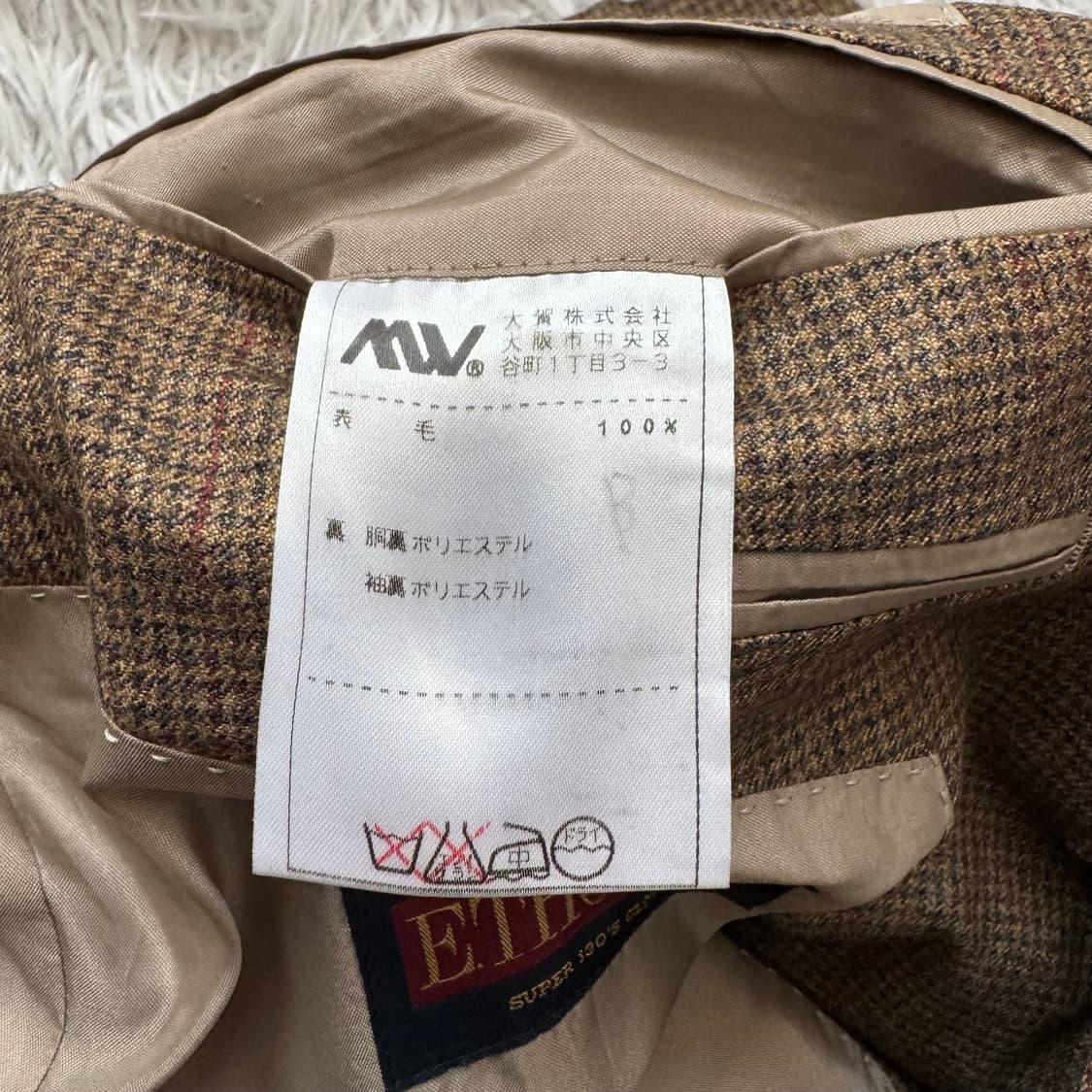 ETHOMAS 일본빈티지 블레이저 자켓 빈티지블레이져 오버핏 L 100 상품이미지5