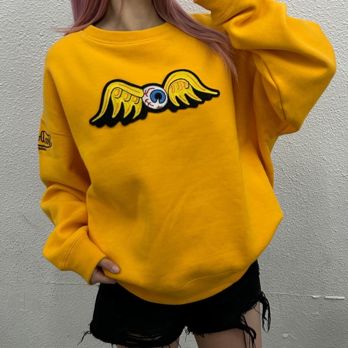 본더치 아이 로고 딥옐로우 맨투맨 XL 상품이미지1