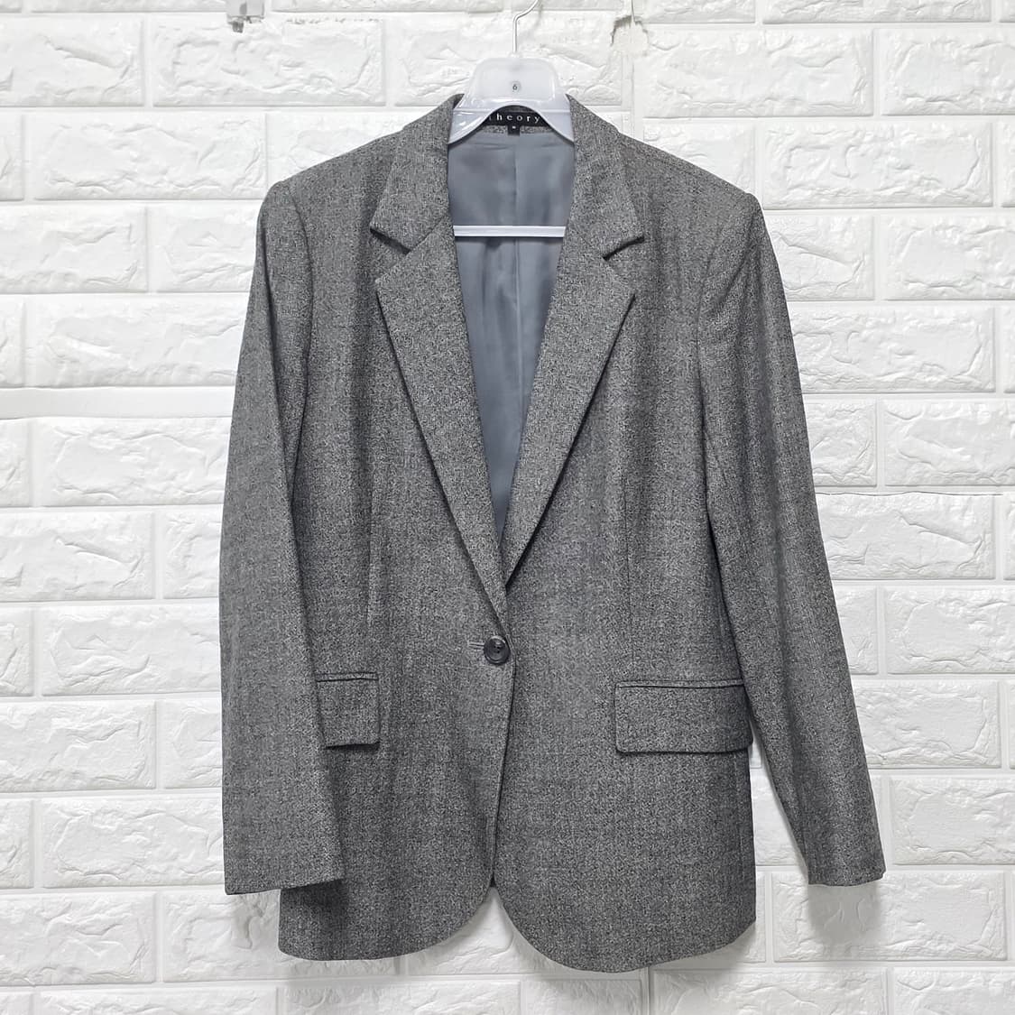 띠어리 그레이 원버튼 자켓 S 상품이미지1