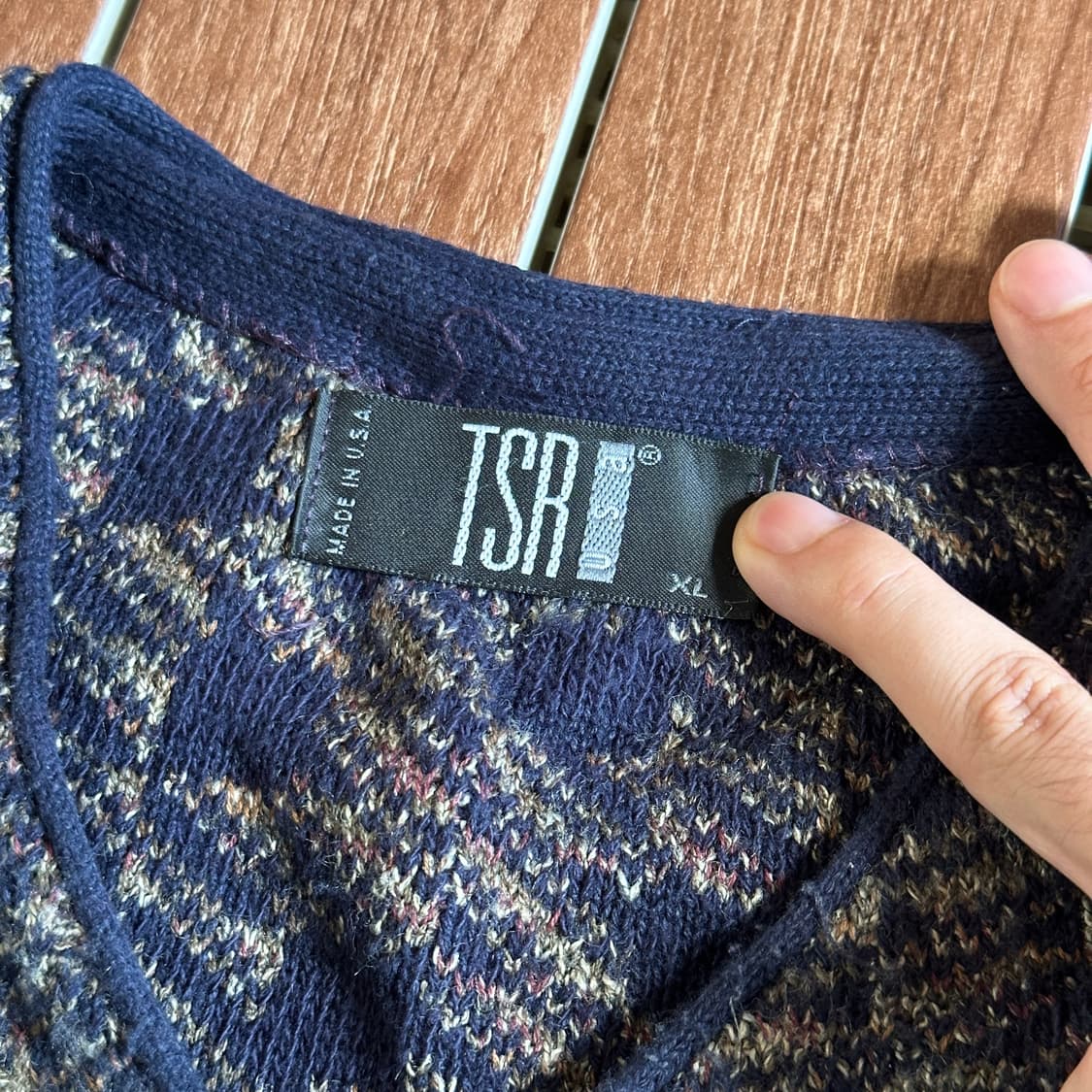 Tsr made in usa vintage knit sweater 상품이미지3