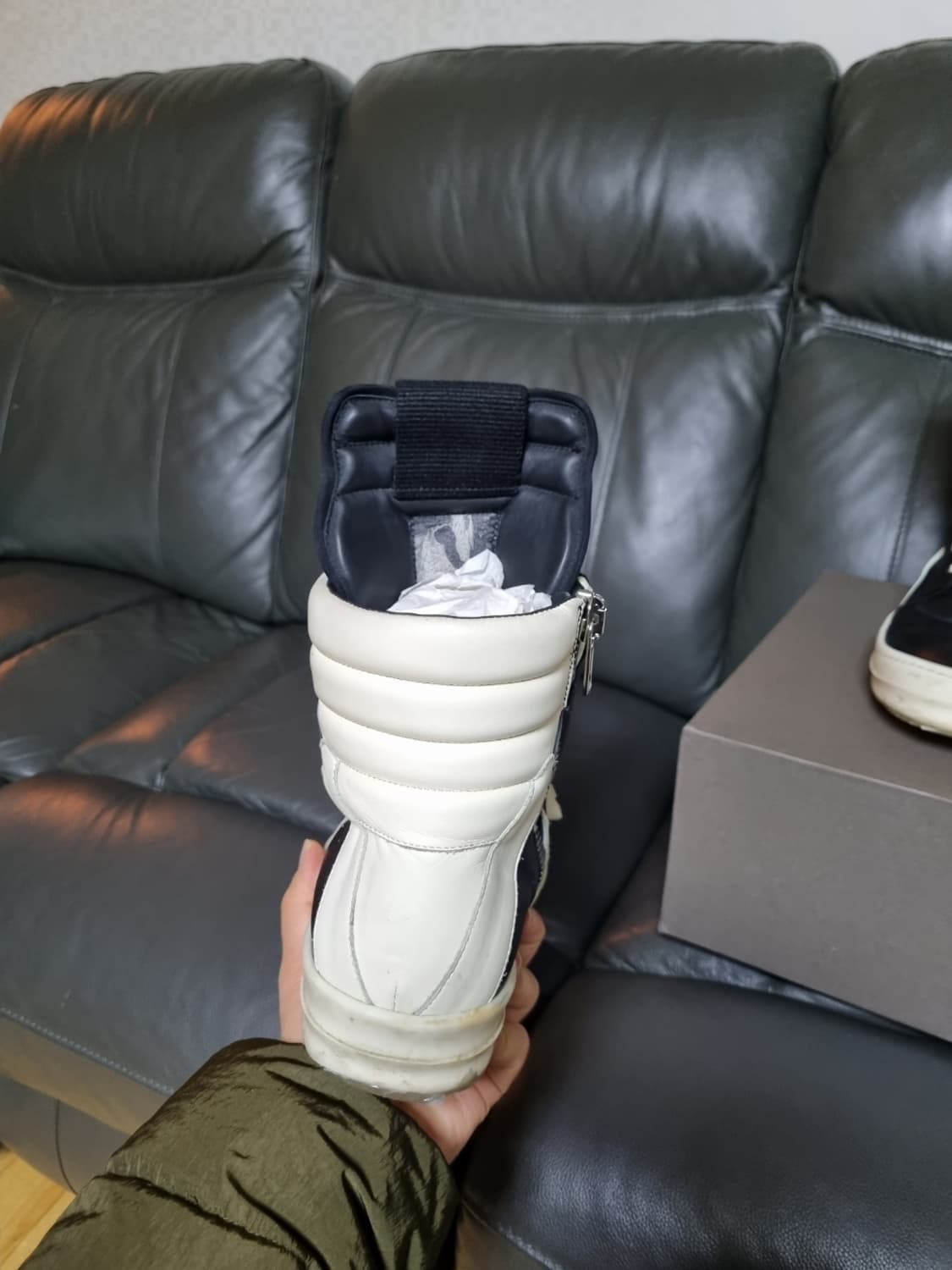 [42] 릭오웬스 지오바스켓 하이 블랙 밀크 상품이미지4