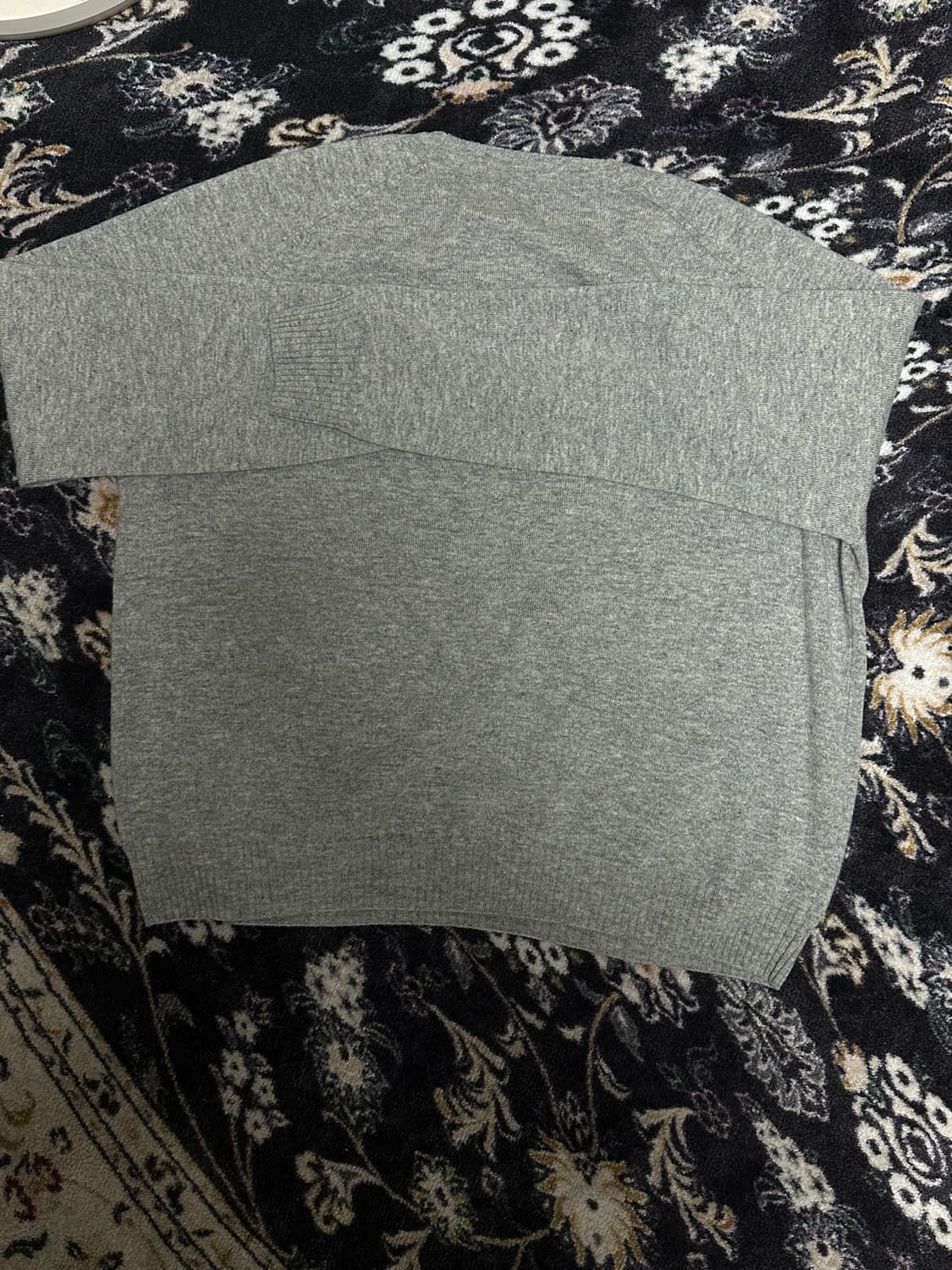 a.ta HEARTCUT KNIT(GREY/RED) m 상품이미지2