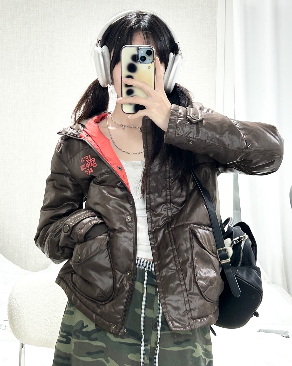 리바이스 초코 브라운 패딩 상품이미지1