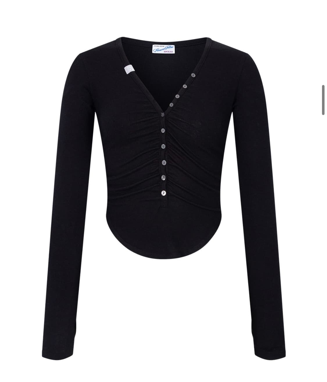 플노팔 니나 버튼 롱슬리브 블랙 상품이미지2