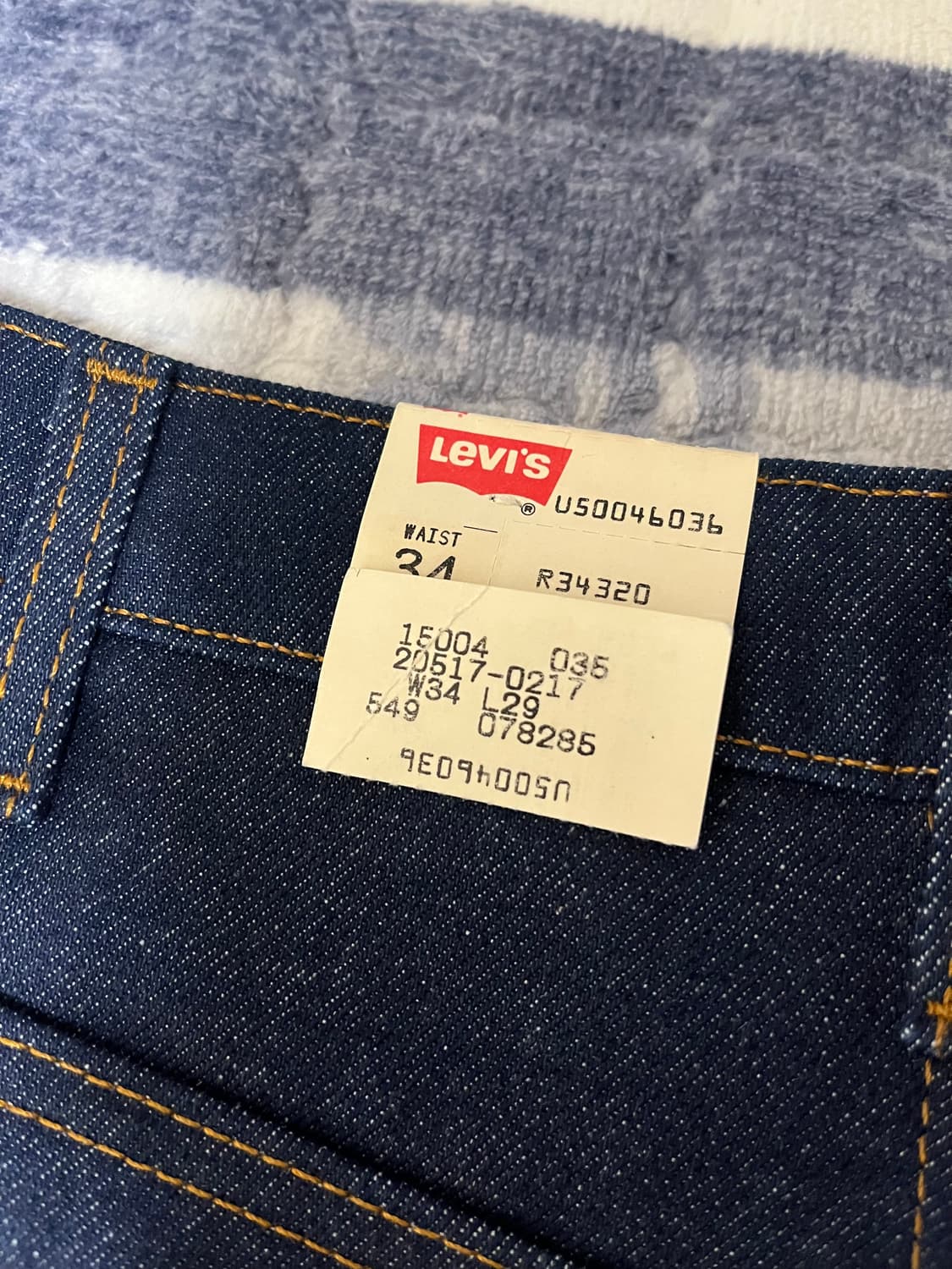 80s deadstock 리바이스 517 usa 34/29 lvc 상품이미지4