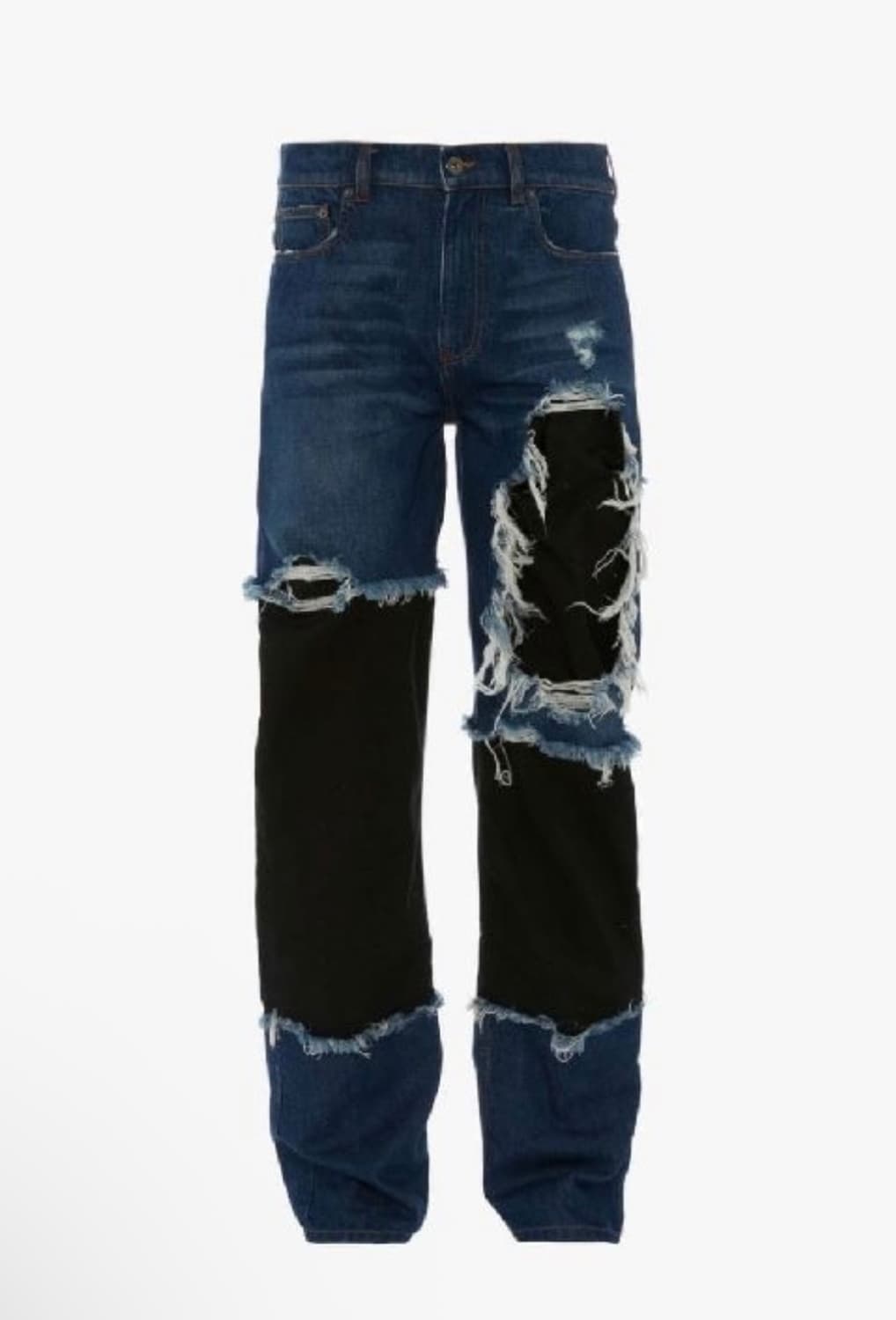 JW ANDERSON 패널 믹스 디스트레스 데님 팬츠 상품이미지1