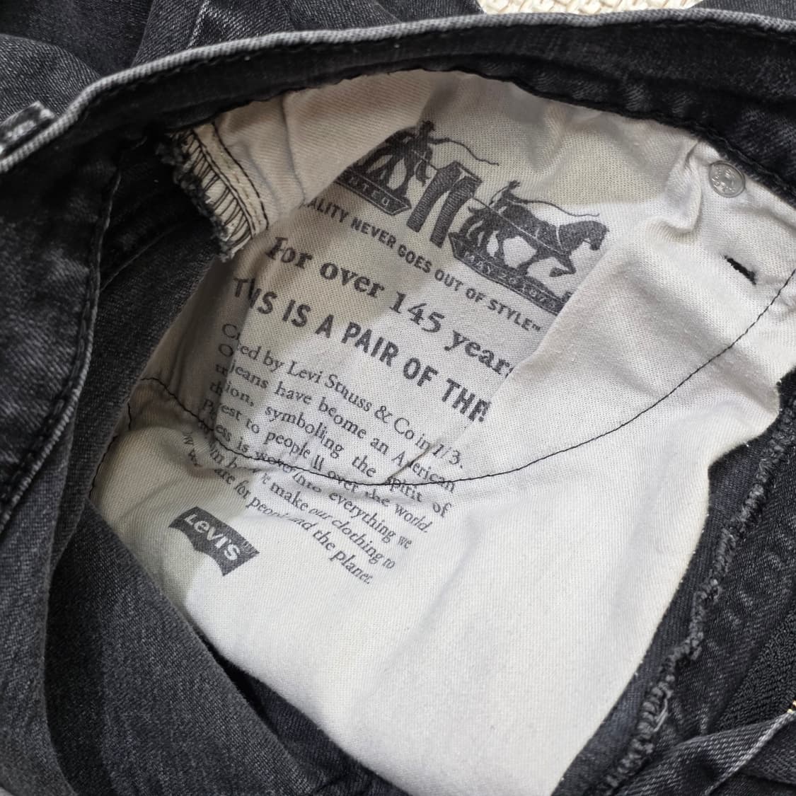 리바이스 541 흑청 (34X32) 상품이미지3