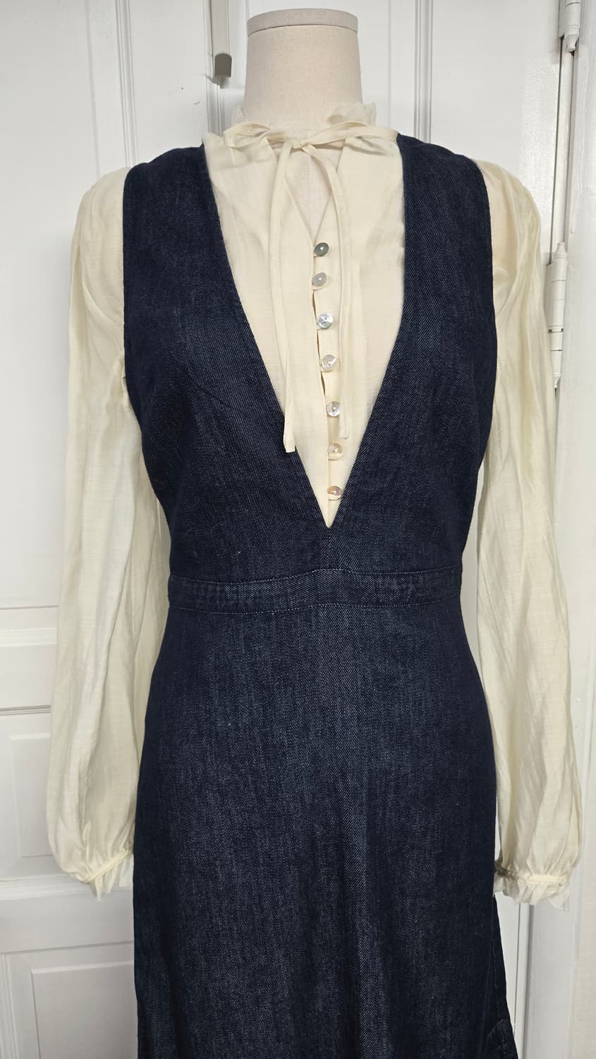 새상품)바나나리퍼블릭 데님원피스5.5만/자라 블라우스3만 상품이미지2