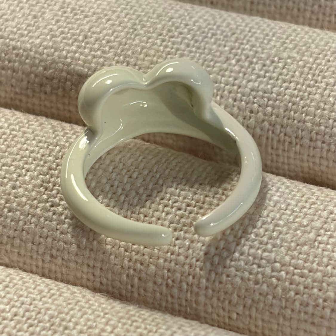 새상품 여성 신주 크림 하트 반지  상품이미지8