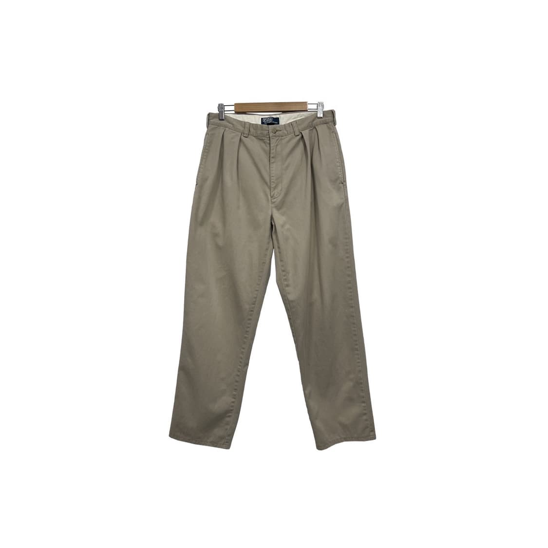 폴로 랄프로렌 더블 플리츠 베이지 치노 팬츠 상품이미지1