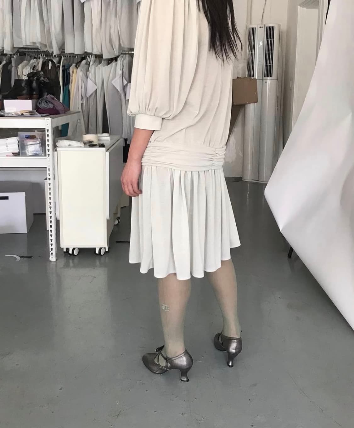 애옹쓰 아르누보 드레스 (세이지그린) 상품이미지3