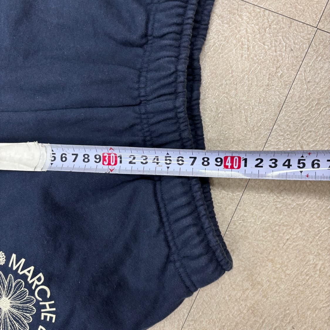 마르디 메크르디 플라워 네이비 반바지 상품이미지4