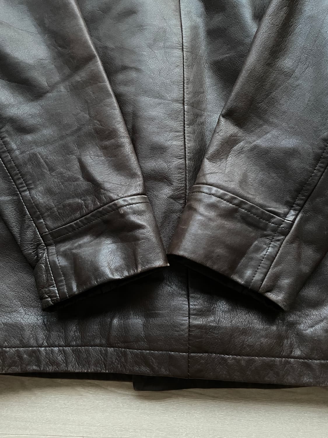 90s 올드갭 레더 카코트 브라운 gap carcoat 상품이미지10