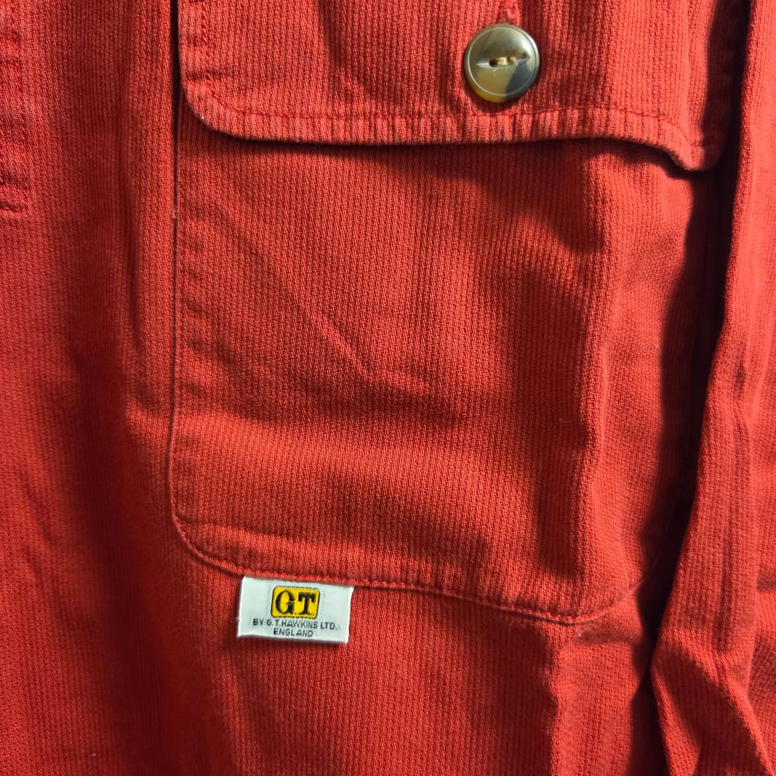 G.T.Hawkins 하프집업 코듀로이 워크셔츠 L-XL(100-105) 상품이미지4