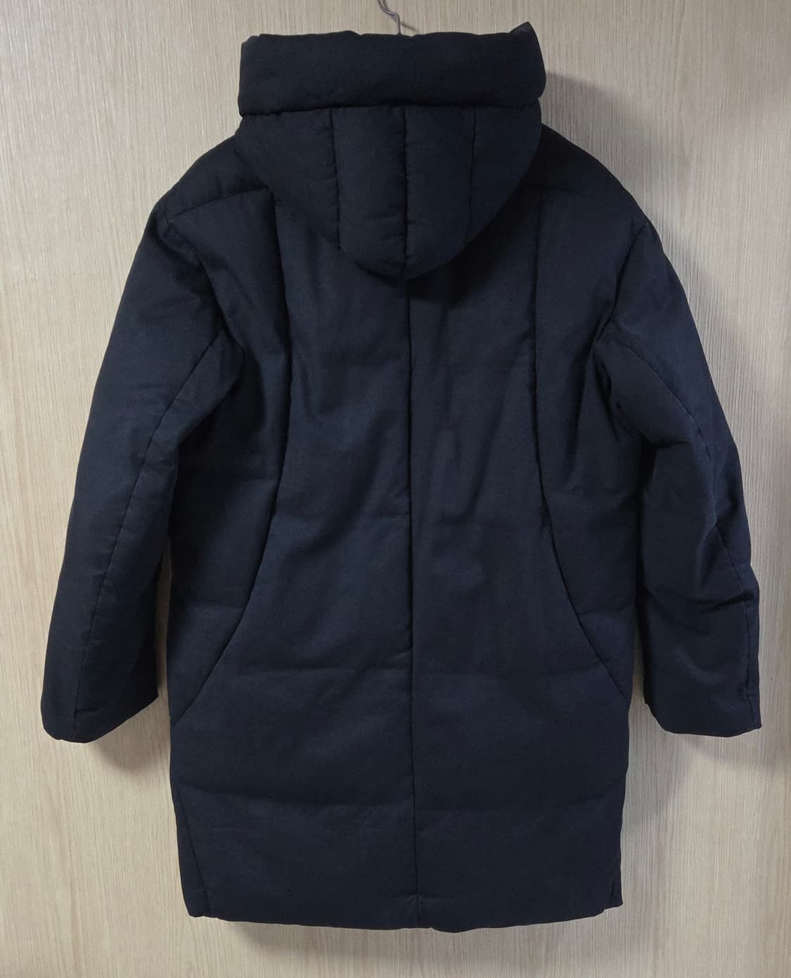 (착샷) 솔리드옴므 하이넥 패딩 코트 상품이미지3