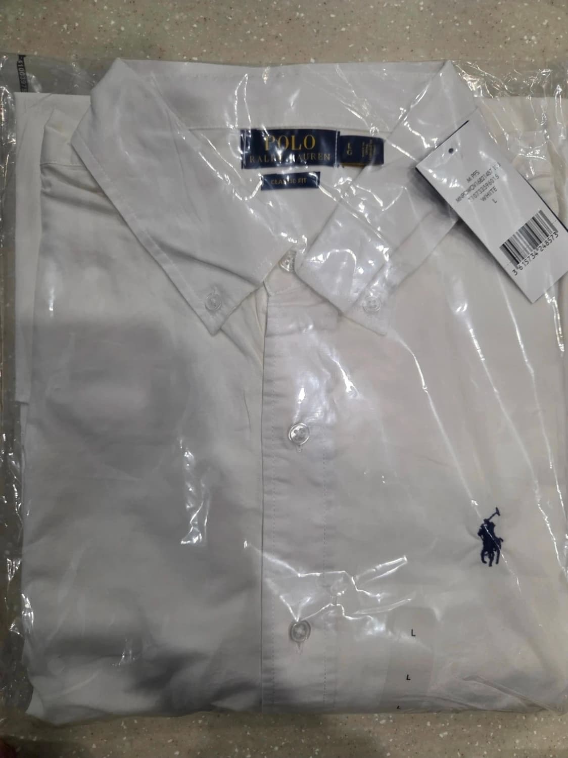 폴로 랄프로렌 시어서커 셔츠 화이트 2XL, XL, L 상품이미지6