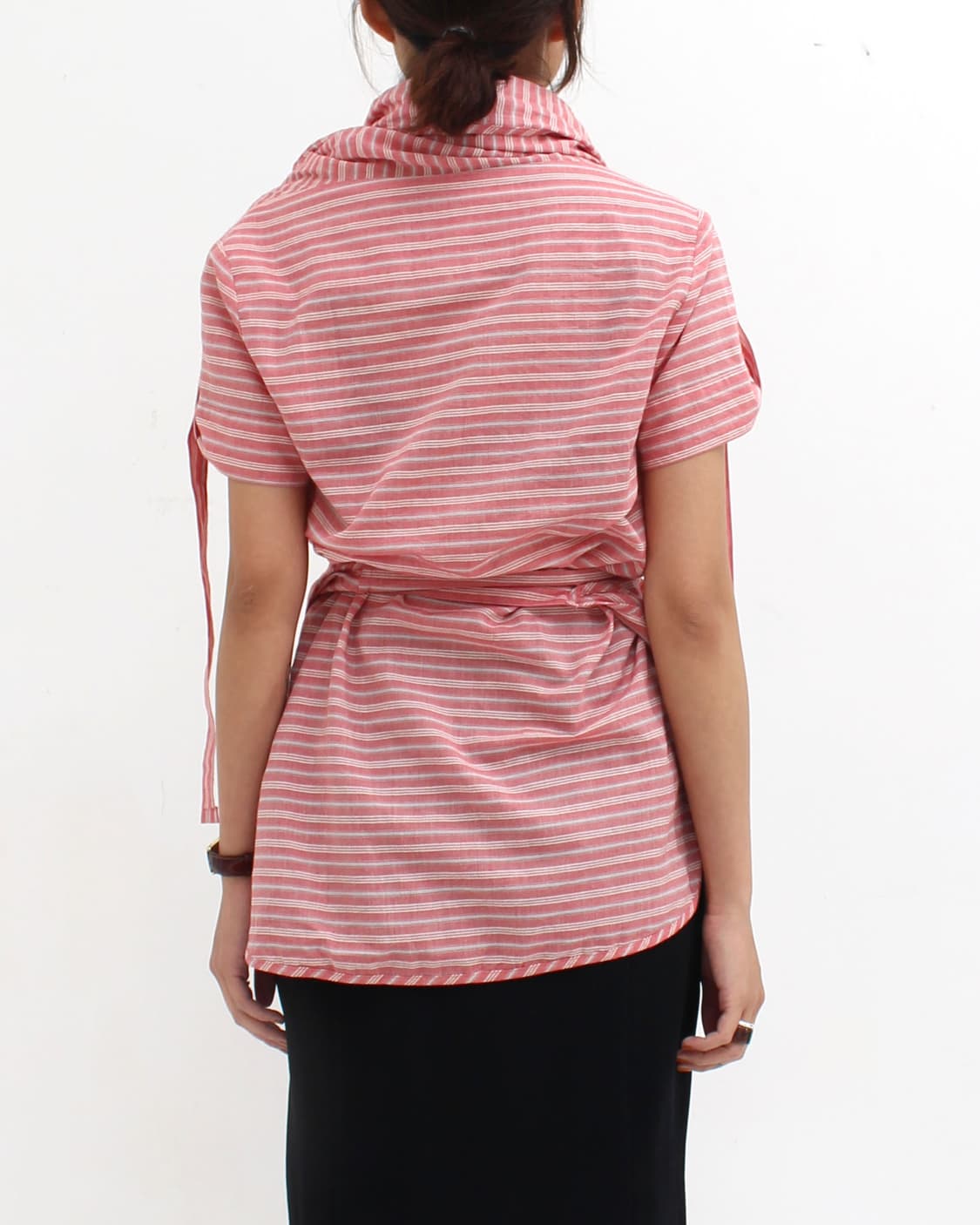 비비안웨스트우드 레드라벨 스트라이프 랩 블라우스 상품이미지10