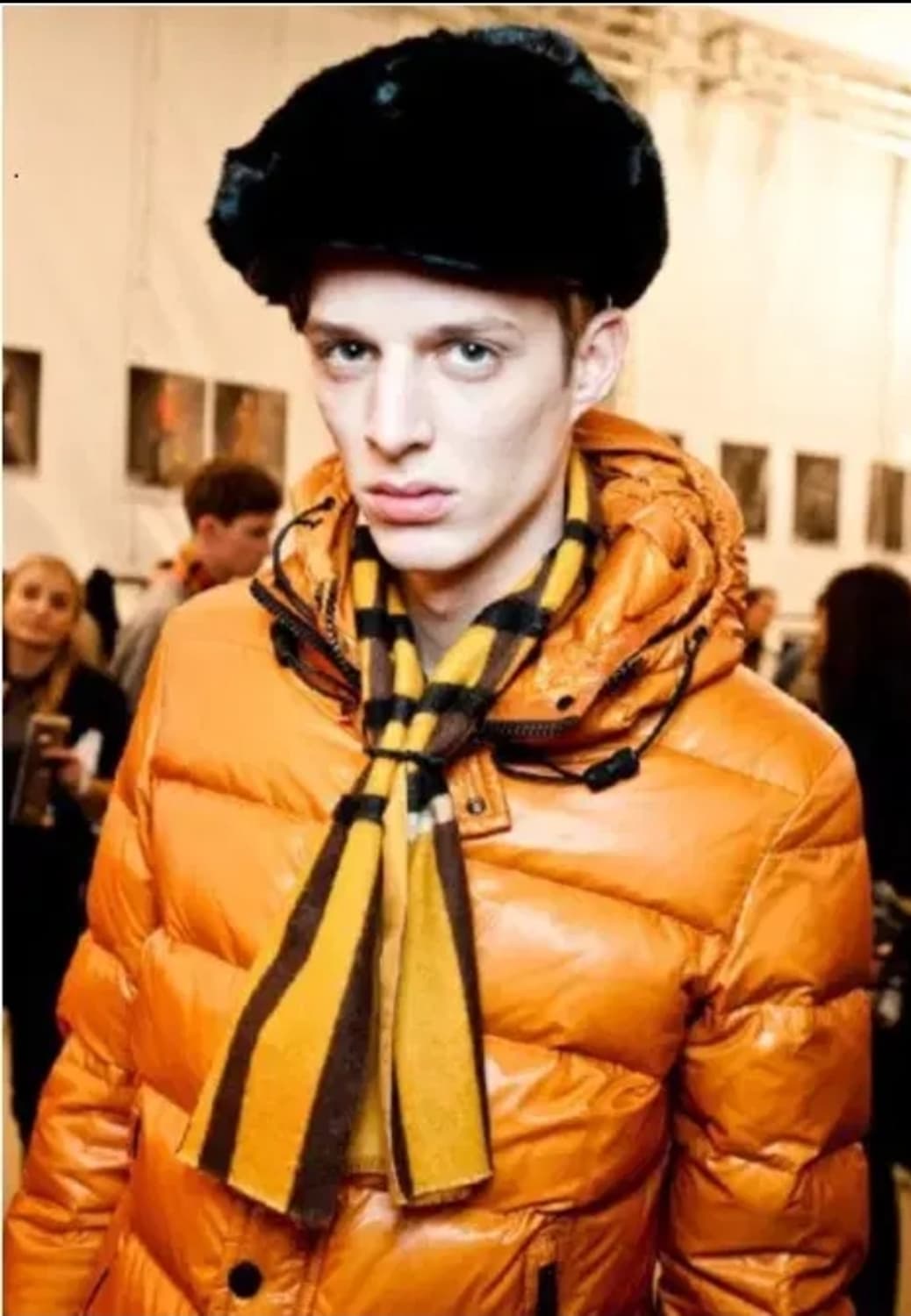 [48] 버버리 프로섬 오렌지 2중 구스 다운 자켓 패딩 XL 상품이미지1