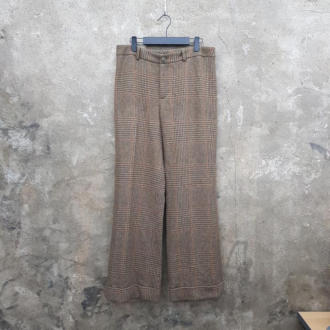 랄프로렌  체크 울 슬랙스 팬츠 8사이즈 상품이미지1