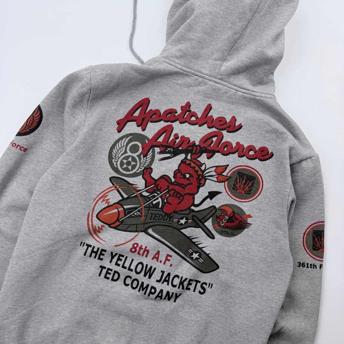 테드컴퍼니 미공군374비행대대 그래픽 후드 집업 상품이미지10