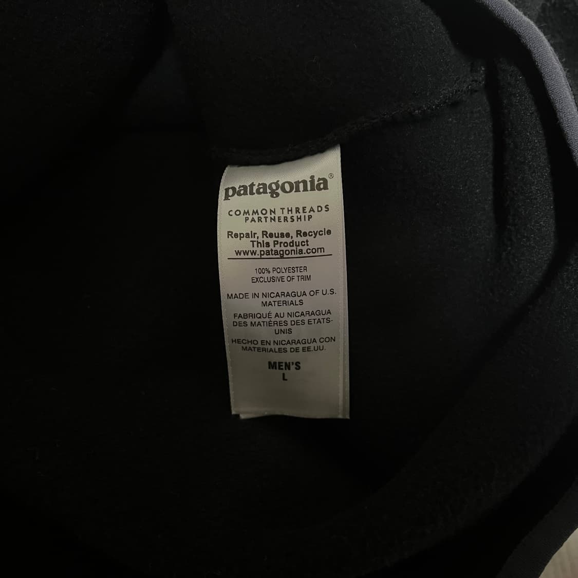 파타고니아 신칠라 블랙 포지그레이 상품이미지4