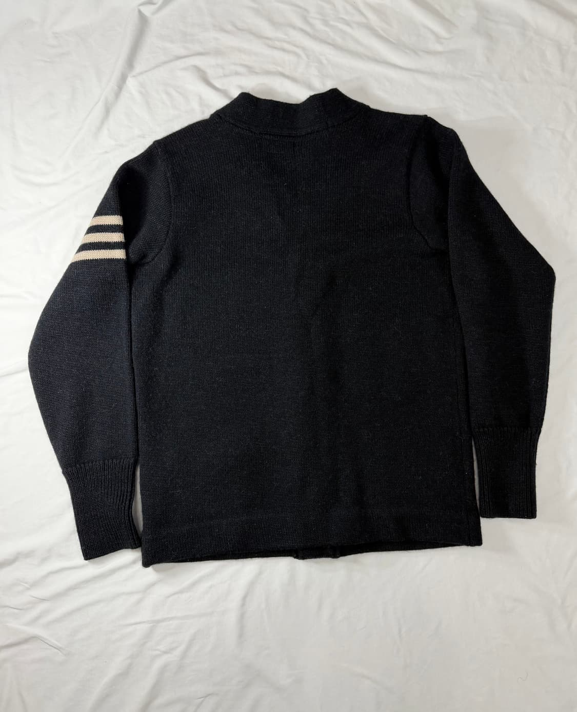 Pherrows 페로우즈 가디건 레터맨 버팔로 패치 울100 상품이미지4