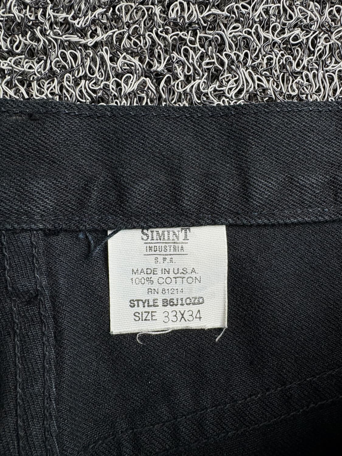 아르마니 아카이브 와이드 핏 블랙 데님 팬츠 3154 상품이미지3