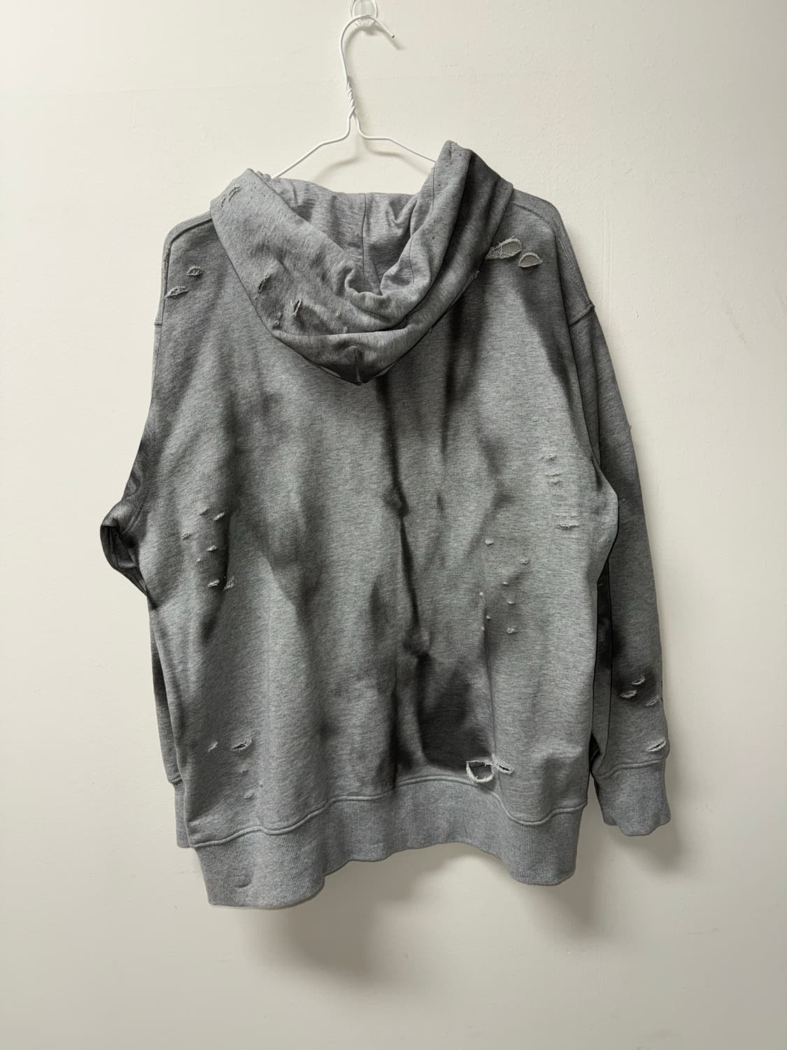 빈티지 디스트로이드 데미지 워싱 후드집업 상품이미지7