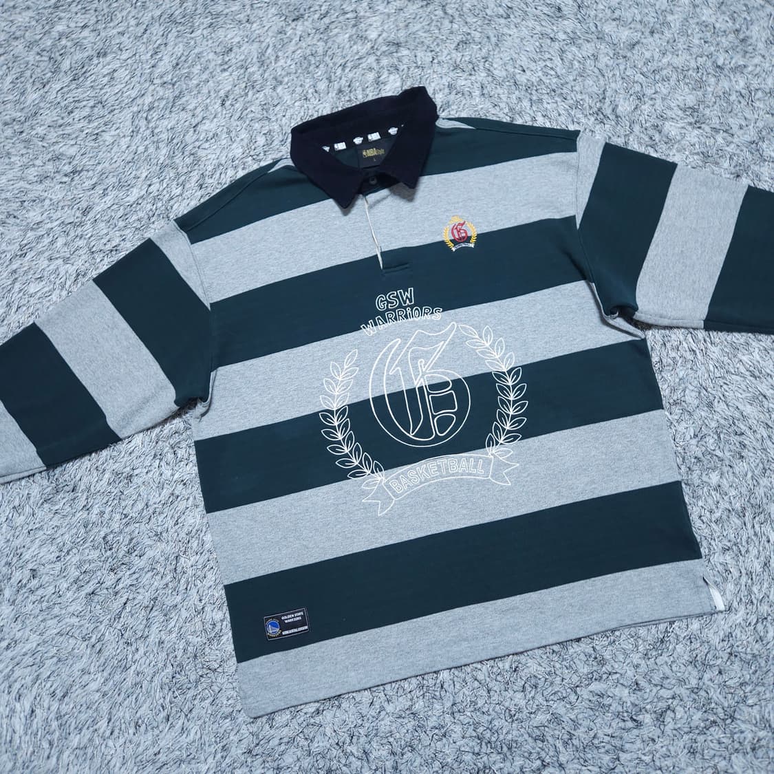 NBA) L 남자 GSW 골든스테이트 폴로티 럭비티 / 왕눈이샵 상품이미지2