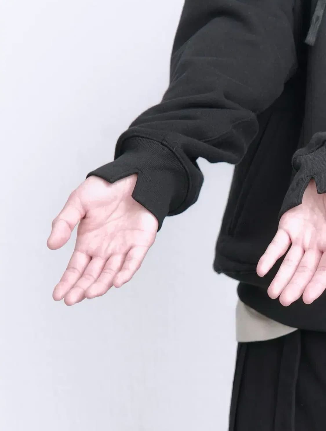 폴리테루 반집업 후드 2사이즈 상품이미지2