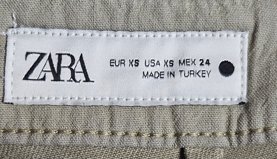 [Zara] 자라 코튼팬츠 카키/바지 상품이미지5