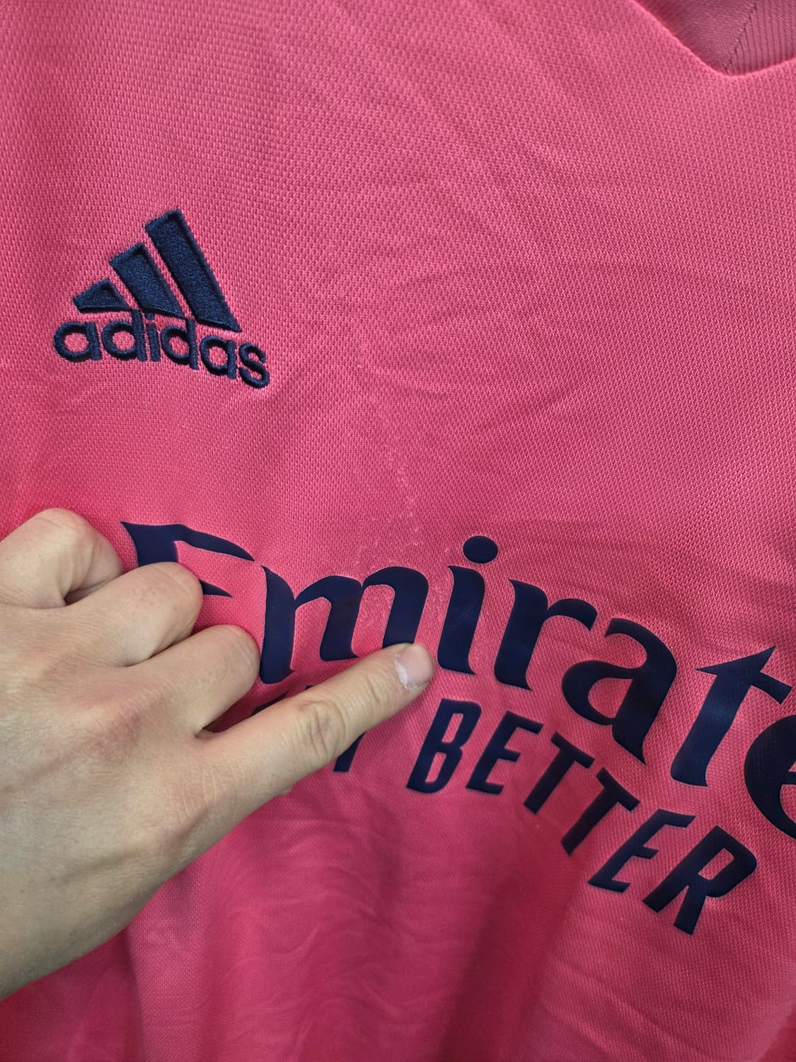 아디다스 레알마드리드 져지 반팔 핑크 xxxl 상품이미지7