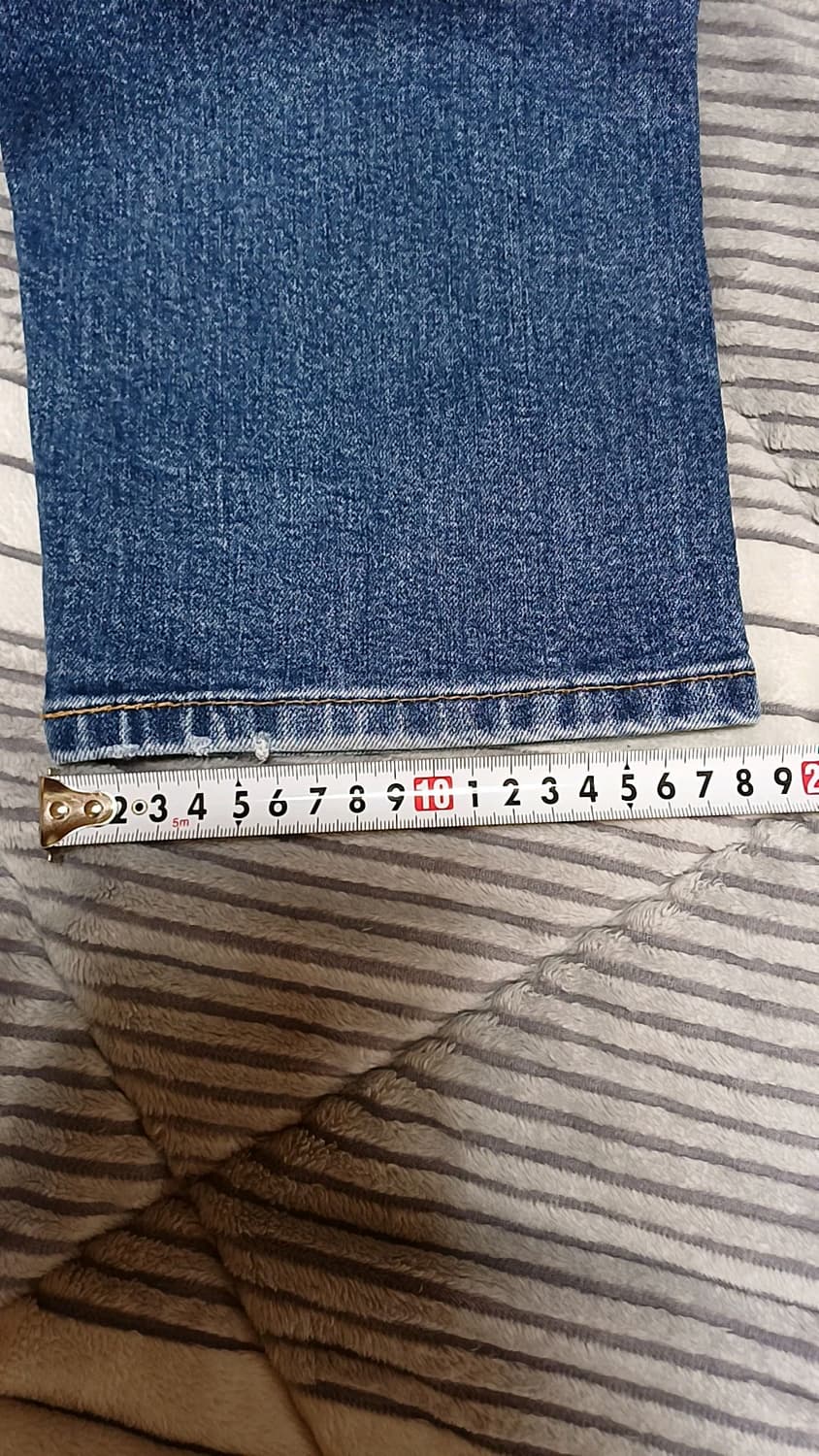 리바이스 502 미세한약기모 슬림스판청바지 36인치 기장108 상품이미지9