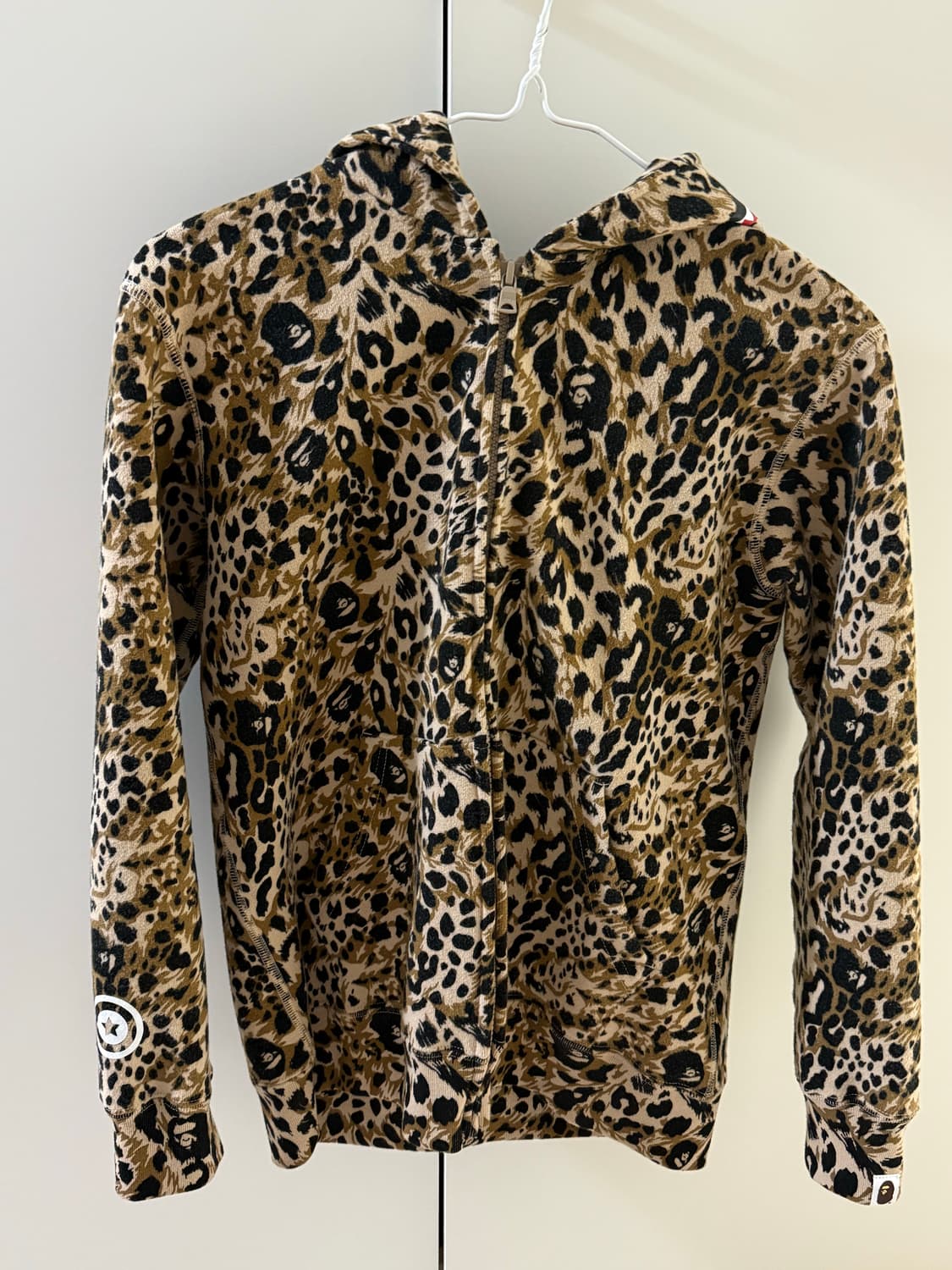 베이프 호피 후드집업 (와일드 레오파드 패턴 샤크 집 후드) 상품이미지2