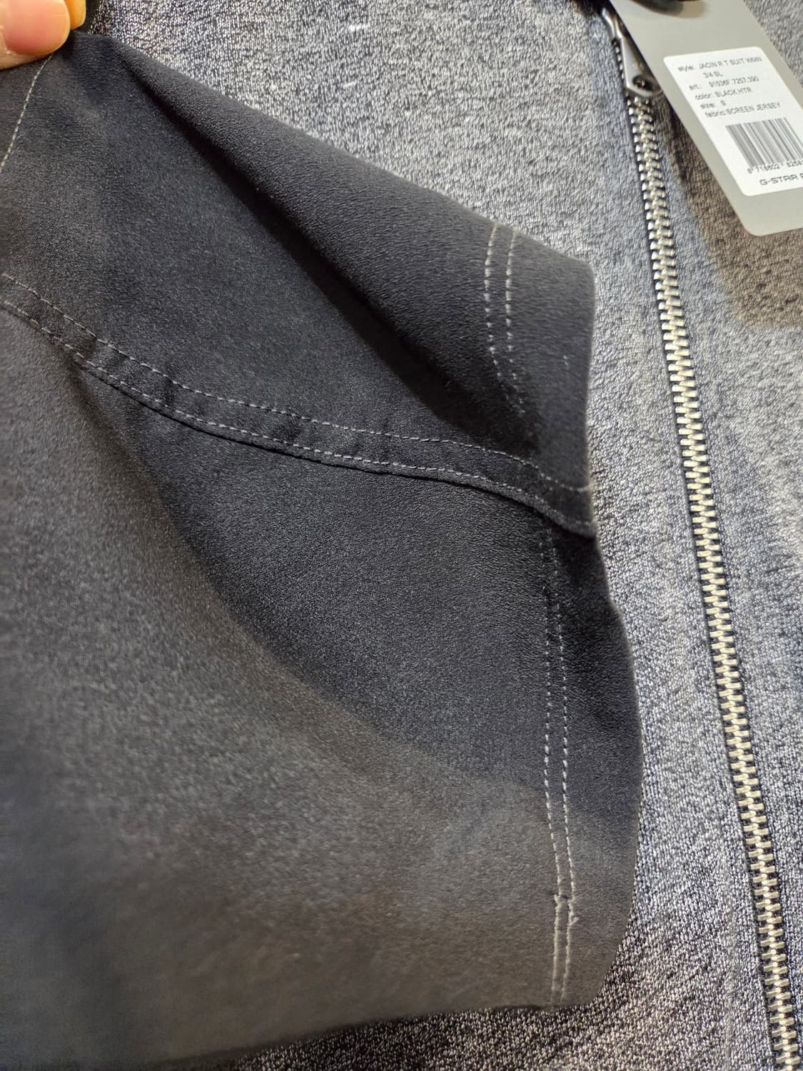 G-STAR반팔 멜란지 그레이 점프수트 상품이미지4