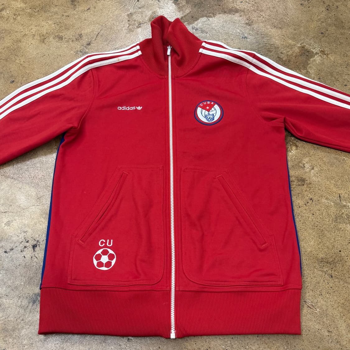 [정품/95] 아디다스 쿠바 트랙탑 레드 져지 b19 상품이미지2