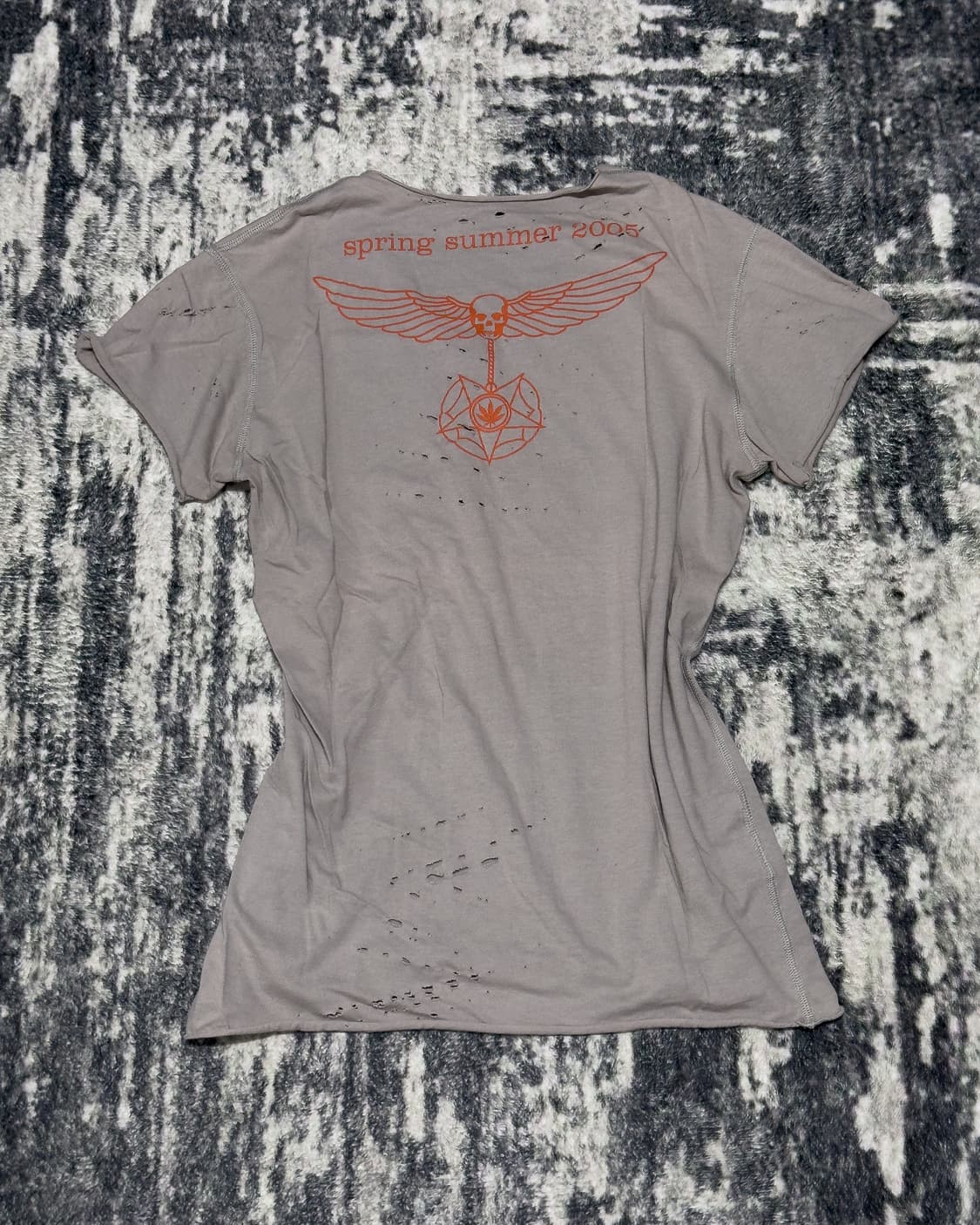 {Lucien Pellet-Finet} Skull Wing Dis Tee 상품이미지3
