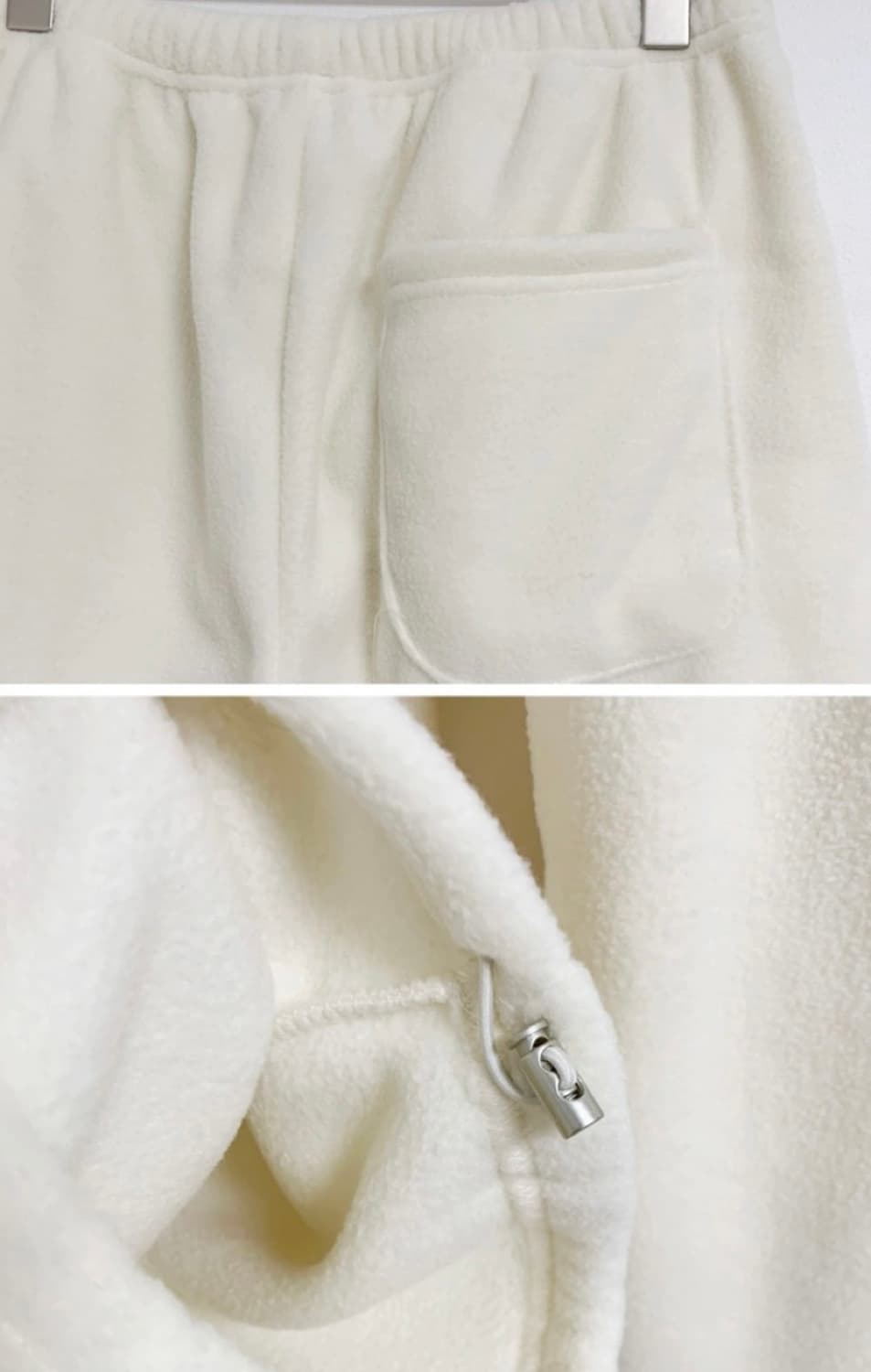 플라넬fllanel 플리스팬츠 아이보리 새상품 상품이미지10