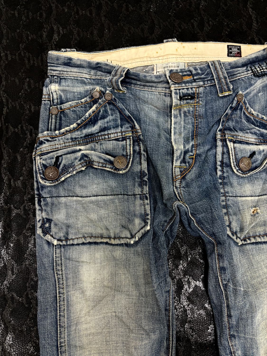 “Vintage” Y2K Mood Pocket Detail Crack P 상품이미지4