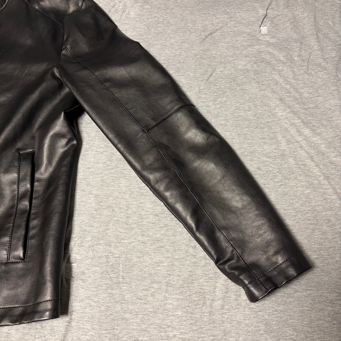 [L] 자라 차이나카라 레더 자켓 상품이미지6