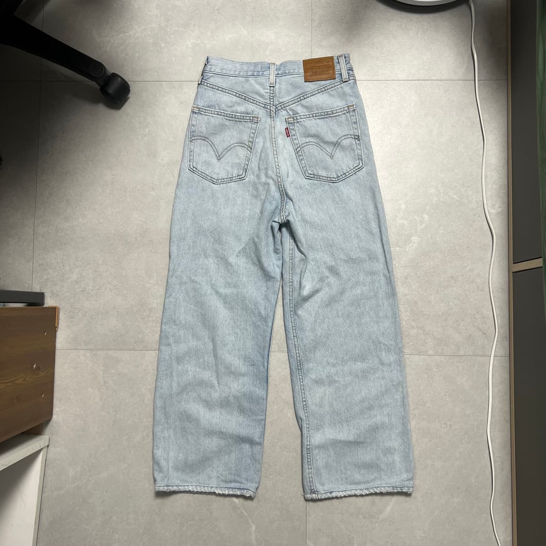 [24] 리바이스 빅E 하이루즈 데님 청바지 W24 L29 상품이미지5