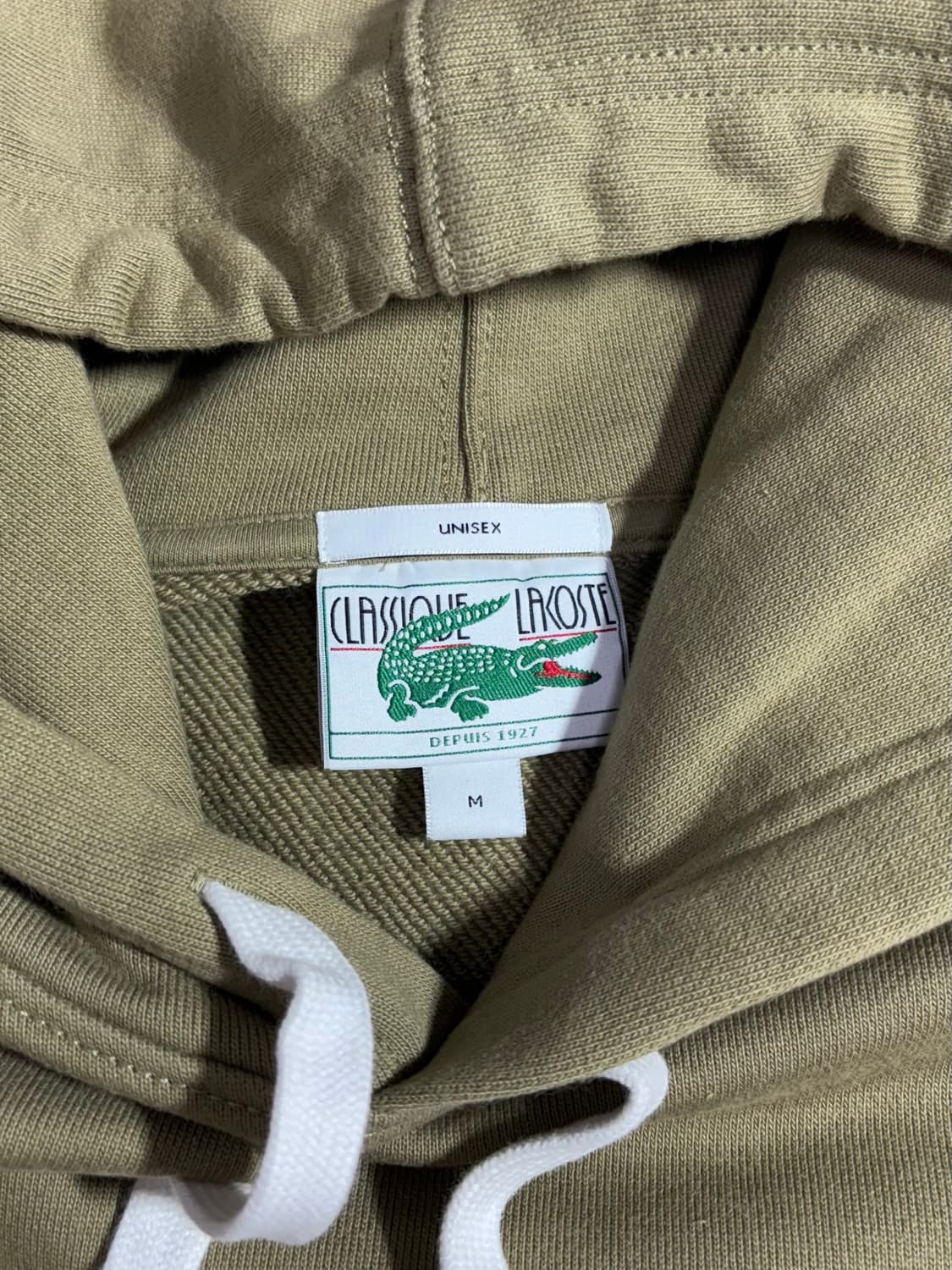 라코스테 베이지 스몰로고 후드  상품이미지6