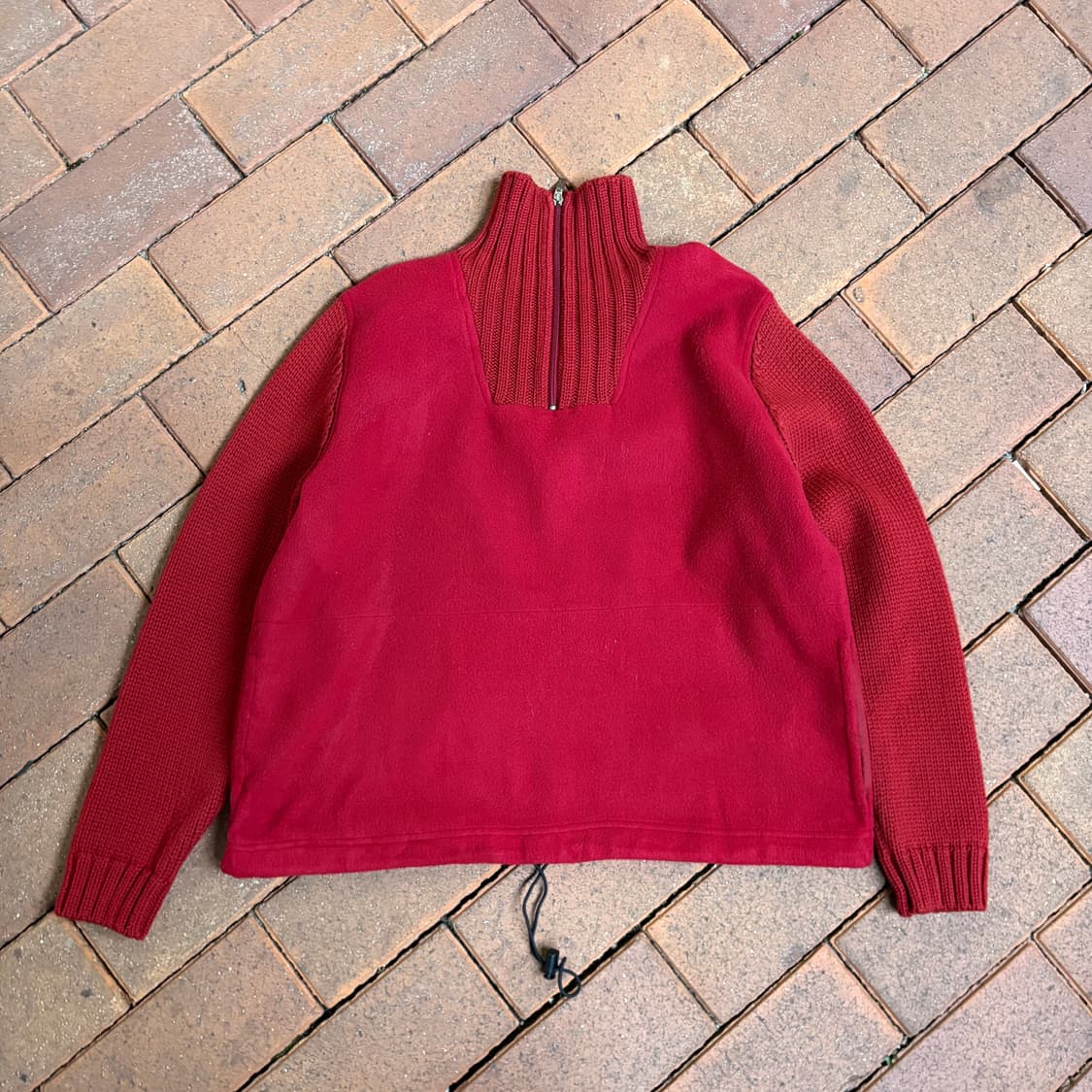 90s 몽클레르 그레노블 허스키 풀오버 하프 집 플리스 자켓 상품이미지3