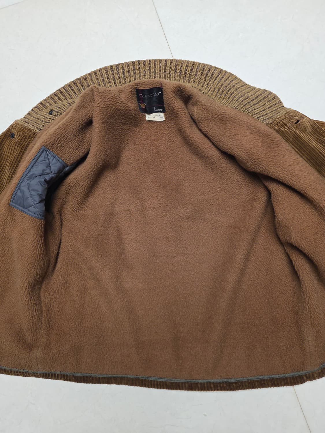 Jc penney towncraft 코듀로이 숄카라 자켓 L 상품이미지8