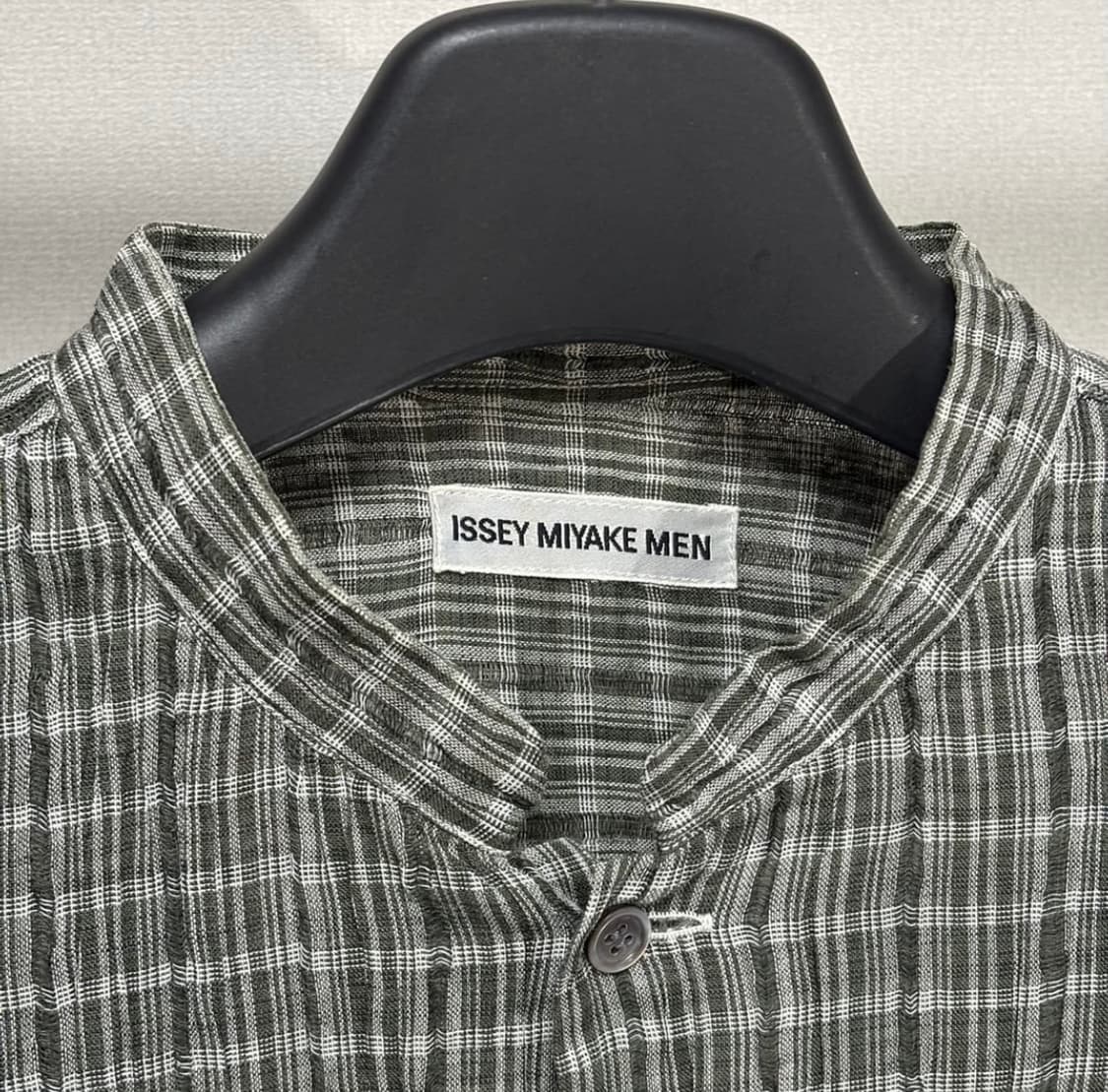 이세이미야케 맨 린넨 체크 셔츠 상품이미지3