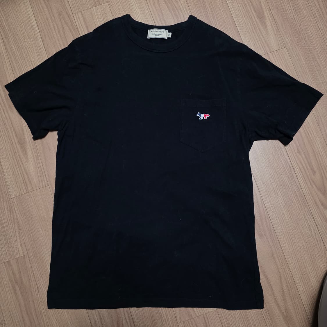 M) 메종키츠네 트레컬러 폭스패치 반팔 상품이미지1