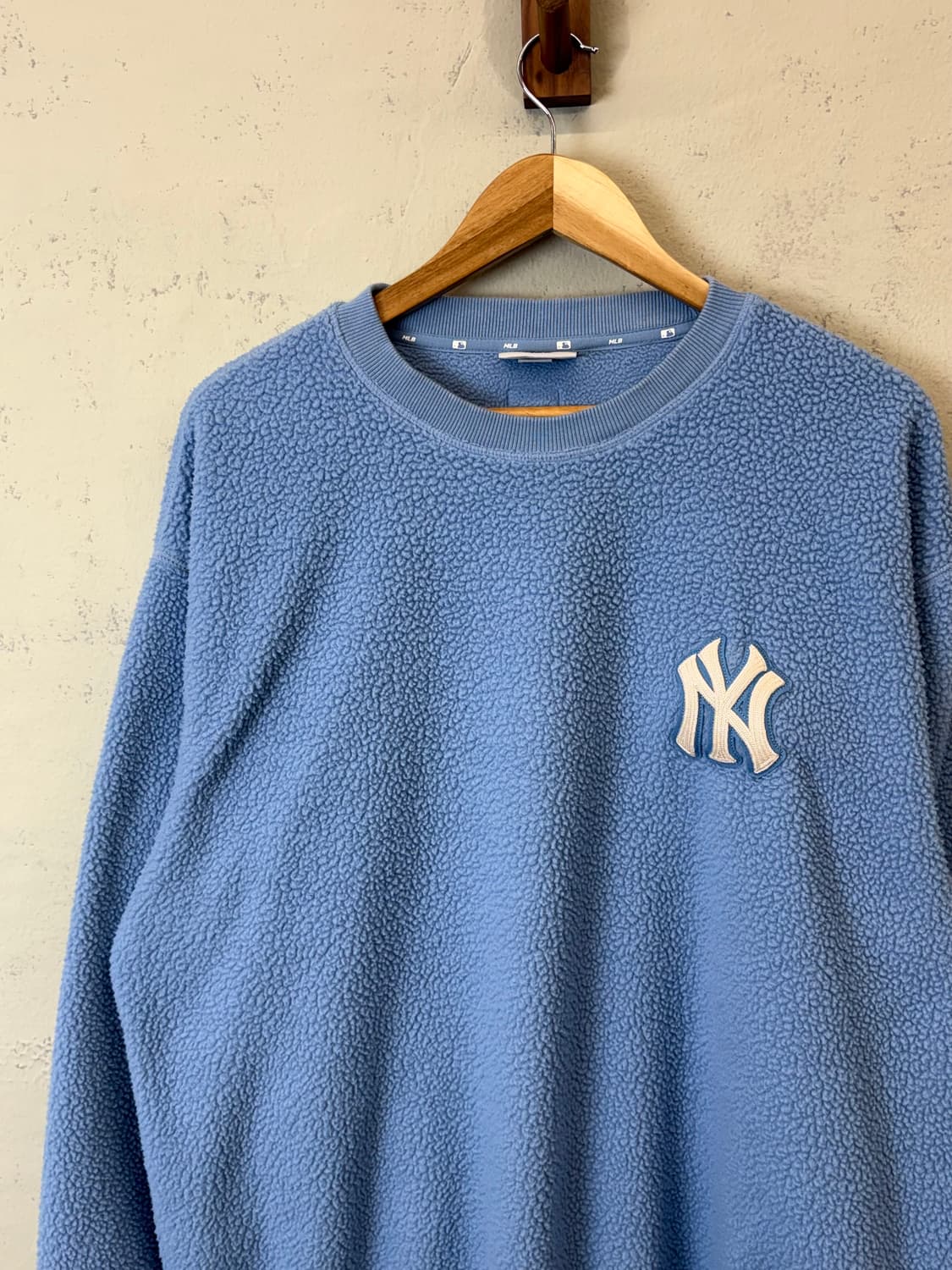 MLB 뉴욕양키즈 자수로고 플리스 맨투맨 상품이미지7
