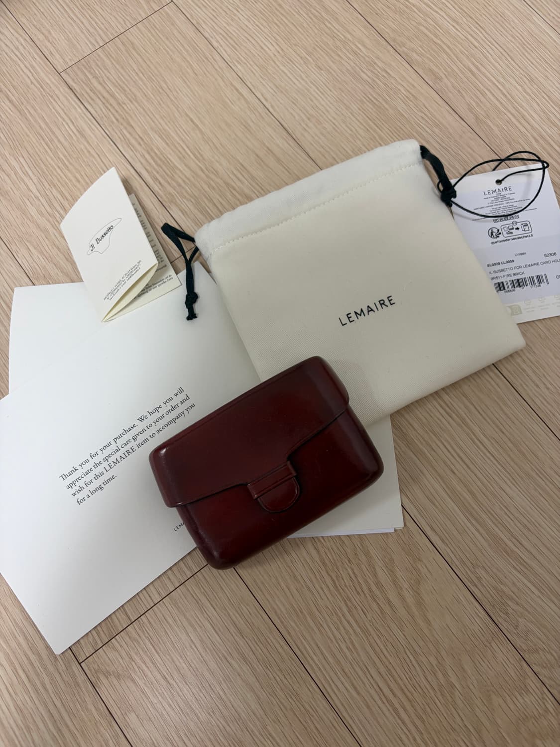 르메르 일부세토 카드지갑 레드브릭 상품이미지1