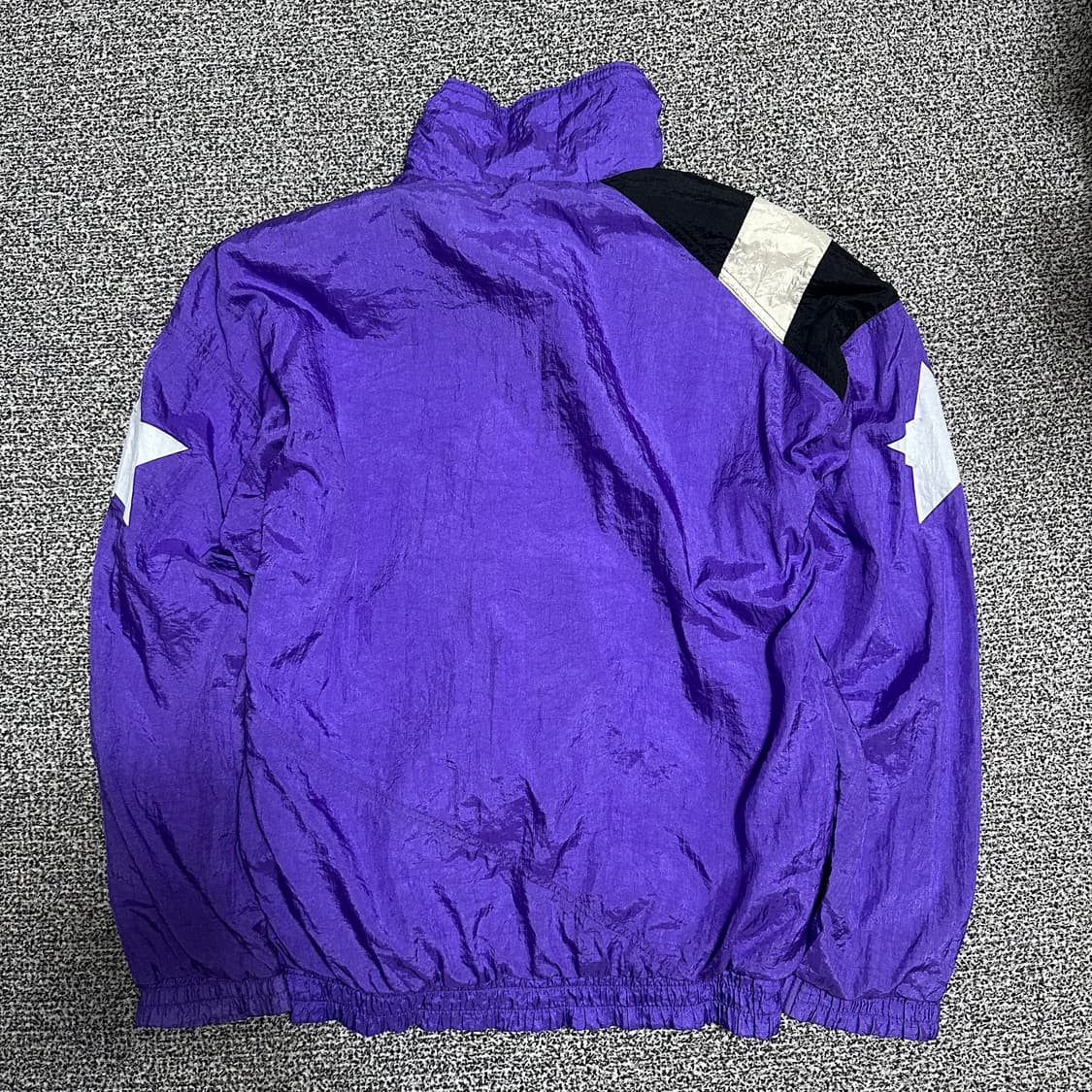 (M추천) 푸마 90s 올드스쿨 바람막이 자켓 퍼플 블랙 화이트 상품이미지4